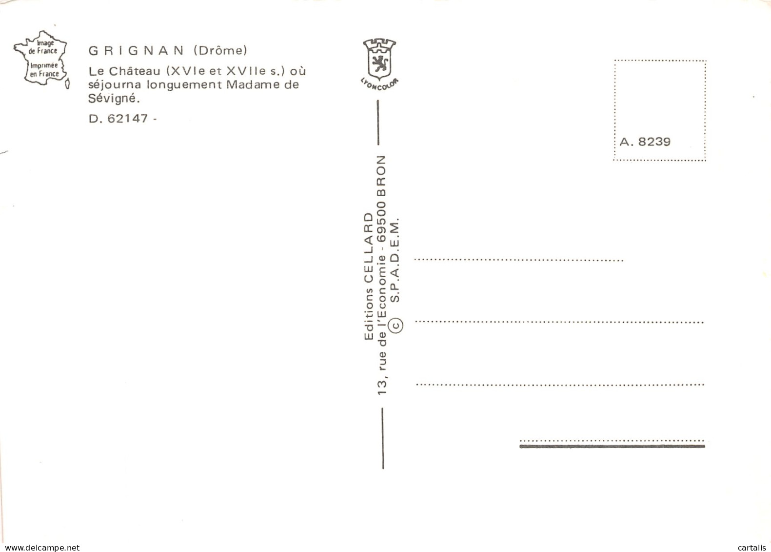 26-GRIGNAN-N° 4455-D/0207 - Grignan