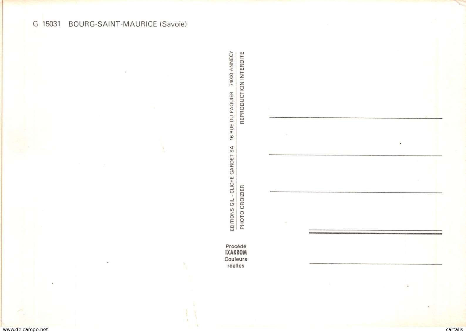 73-BOURG SAINT MAURICE-N° 4455-D/0121 - Bourg Saint Maurice