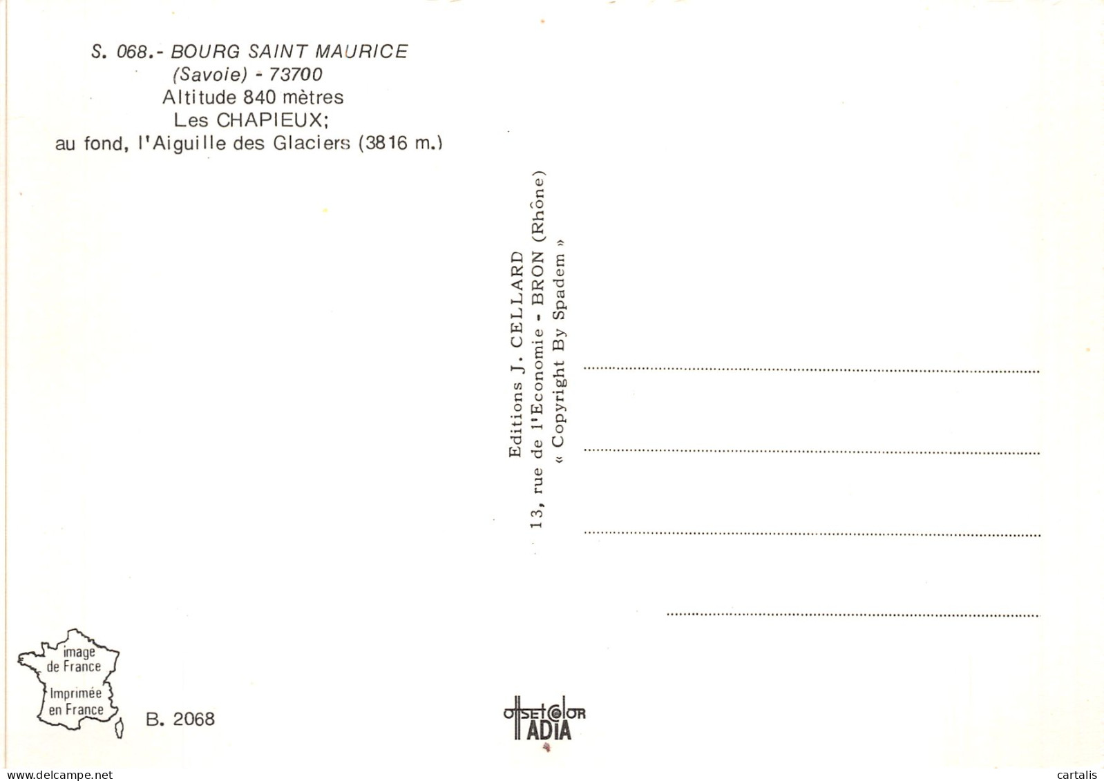 73-BOURG SAINT MAURICE-N° 4455-D/0091 - Bourg Saint Maurice