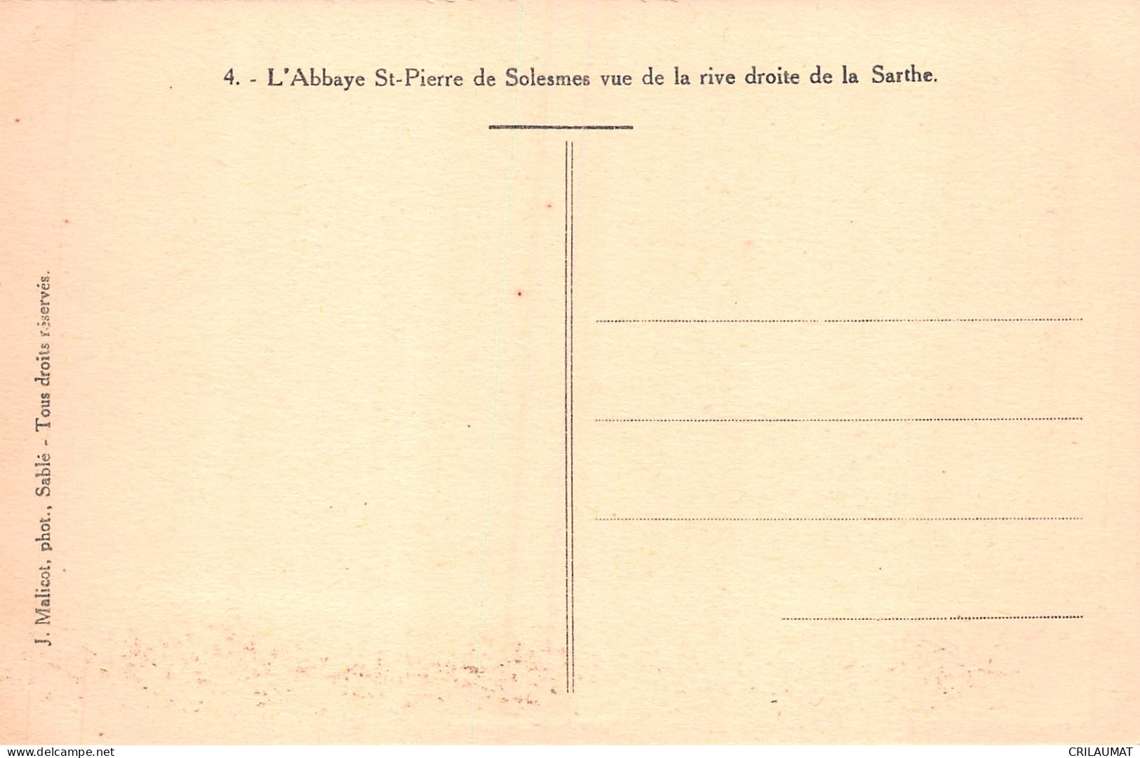 72-SOLESMES-N°T5087-A/0001 - Solesmes