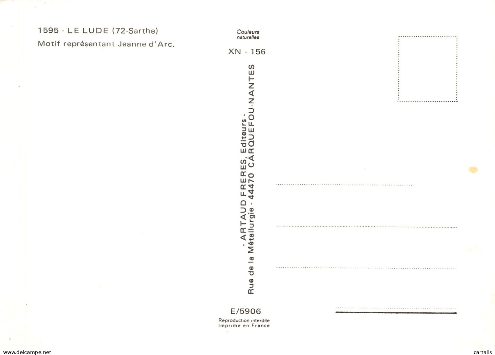 72-LE LUDE-N° 4456-B/0223 - Sonstige & Ohne Zuordnung