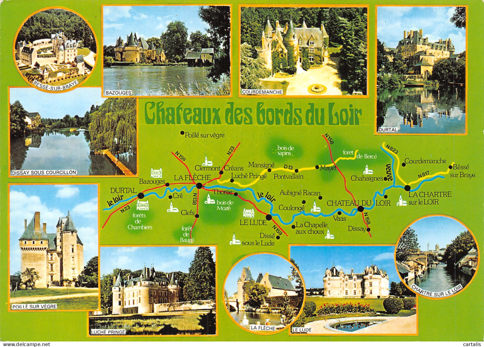 72-CHATEAUX DES BORDS DU LOIR-N° 4456-B/0203 - Other & Unclassified