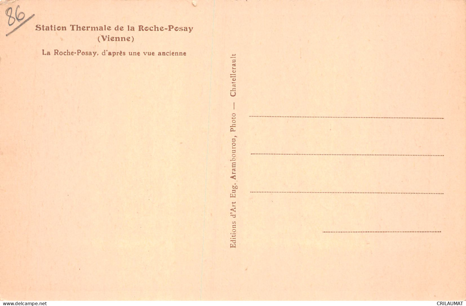 86-LA ROCHE POSAY-N°T5087-D/0197 - La Roche Posay