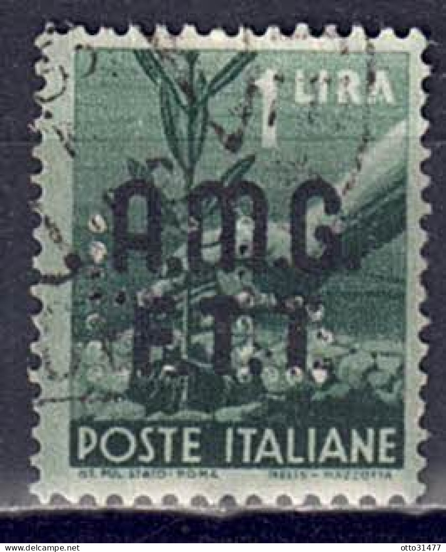 Italien / Triest Zone A - 1947 - Serie Demokratie, Nr. 3, Gestempelt / Used - Afgestempeld