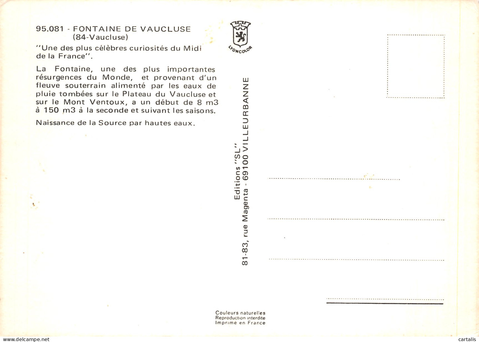 84-FONTAINE DE VAUCLUSE-N° 4457-A/0197 - Other & Unclassified