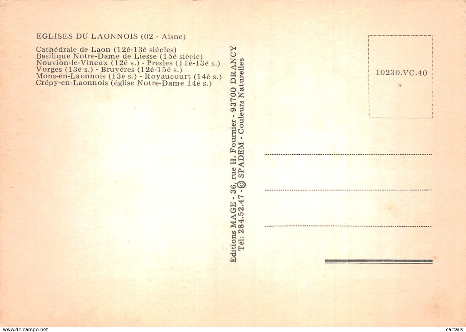 02-EGLISES DU LAONNOIS-N° 4457-A/0133 - Autres & Non Classés