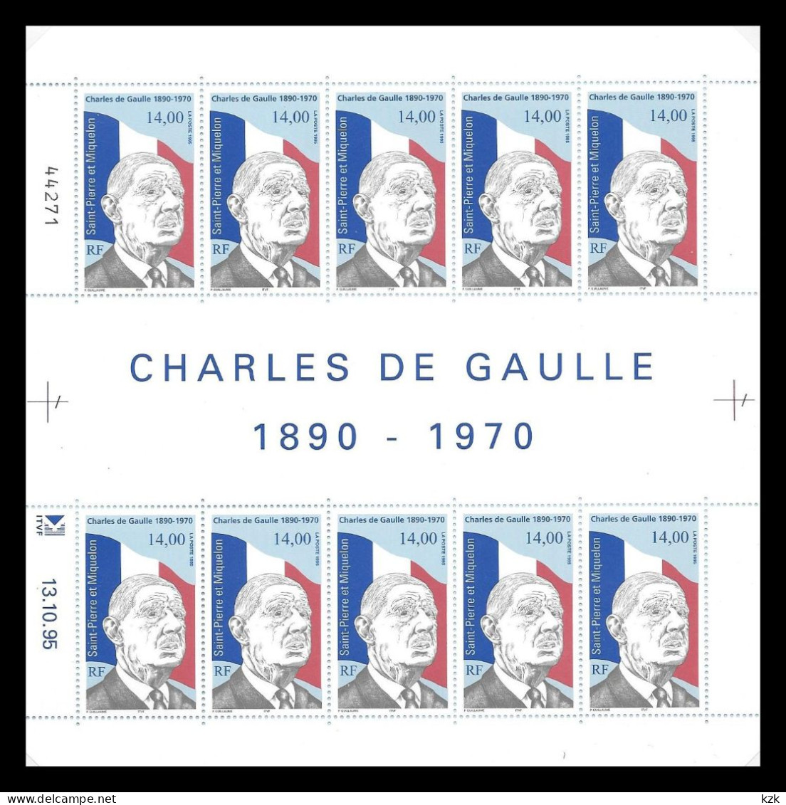 20	28 180		St PIERRE Er MIQULON - De Gaulle (Generaal)