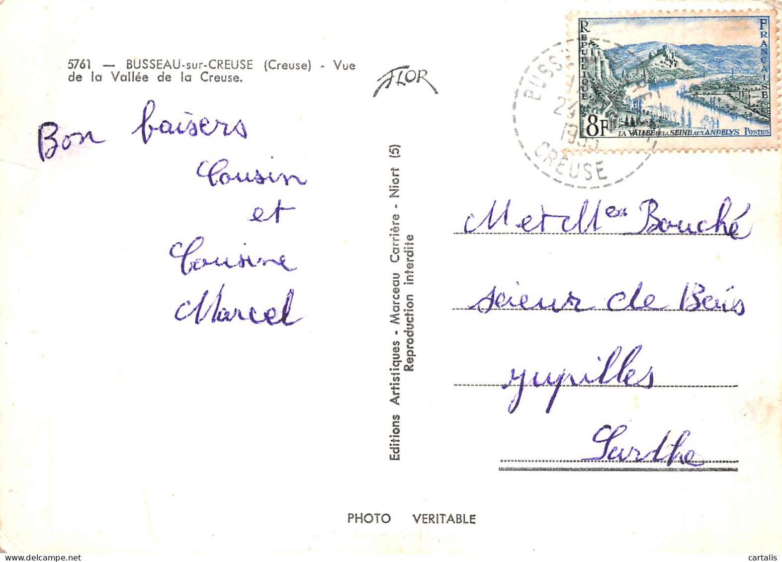 23-BUSSEAU SUR CREUSE-N° 4457-D/0263 - Otros & Sin Clasificación