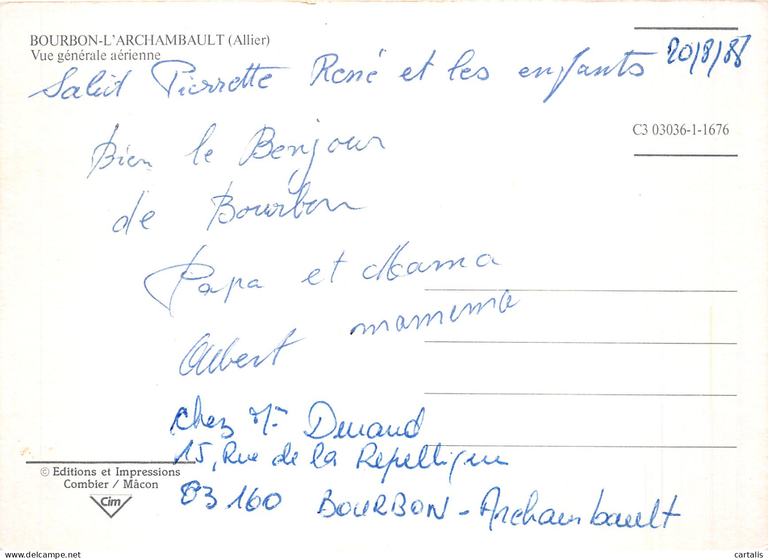 03-BOURBON L ARCHAMBAULT-N° 4457-D/0033 - Bourbon L'Archambault