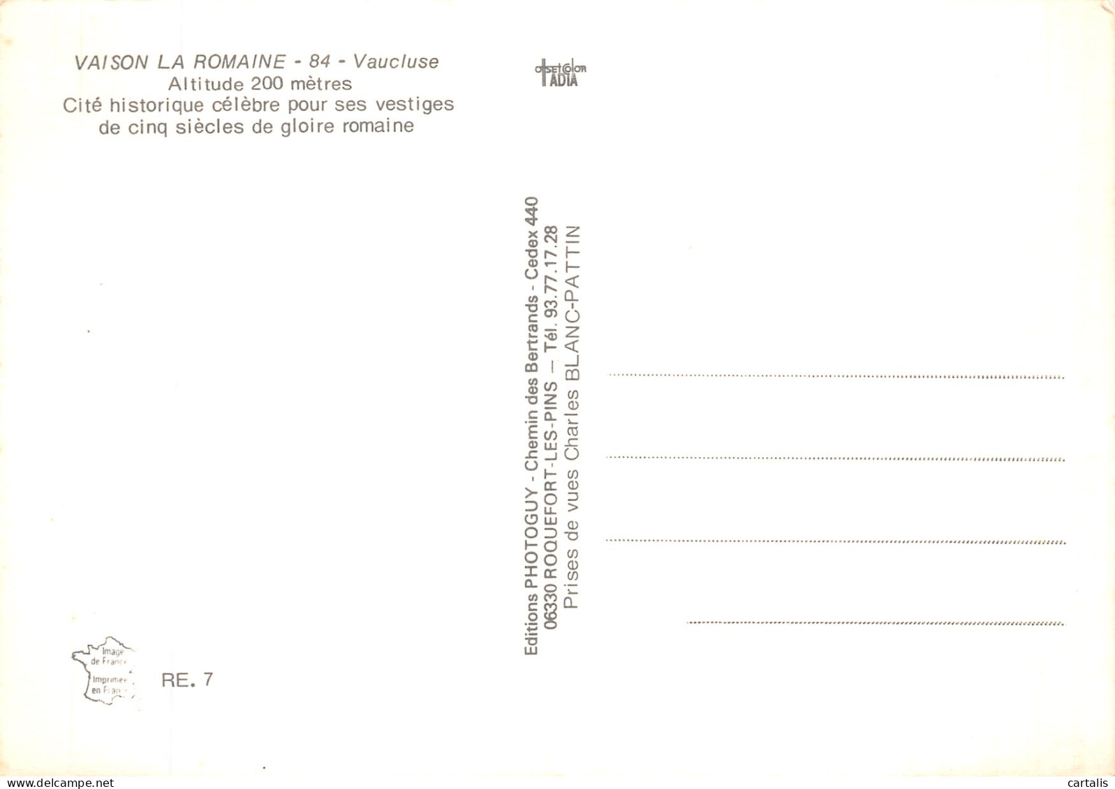 84-VAISON LA ROMAINE-N° 4457-B/0393 - Vaison La Romaine