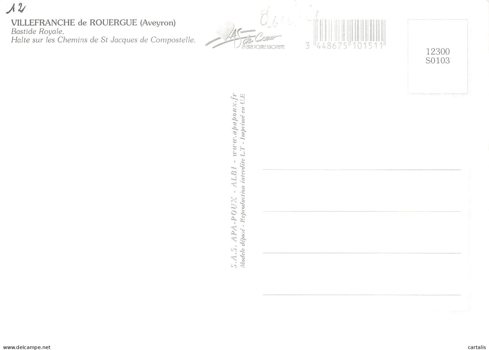 12-VILLEFRANCHE DE ROUERGUE-N° 4457-B/0389 - Villefranche De Rouergue
