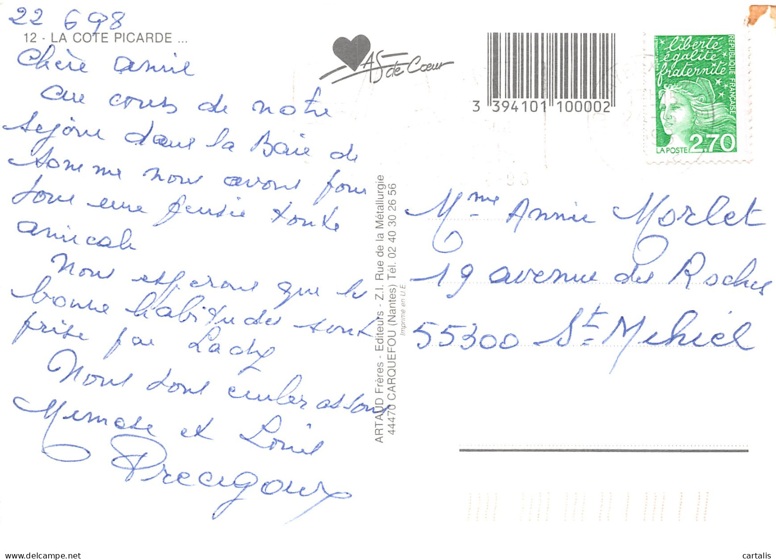 80-COTE PICARDE-N° 4457-B/0359 - Sonstige & Ohne Zuordnung