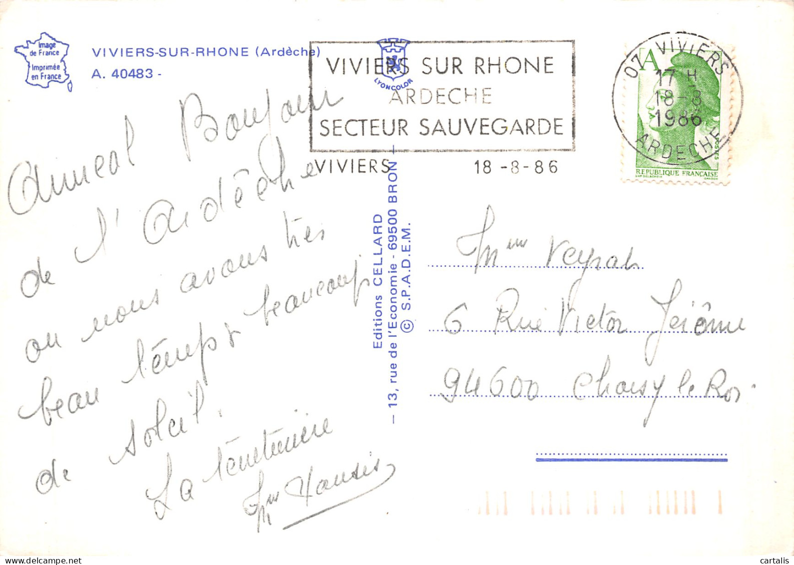 07-VIVIERS SUR RHONE-N° 4457-B/0151 - Viviers