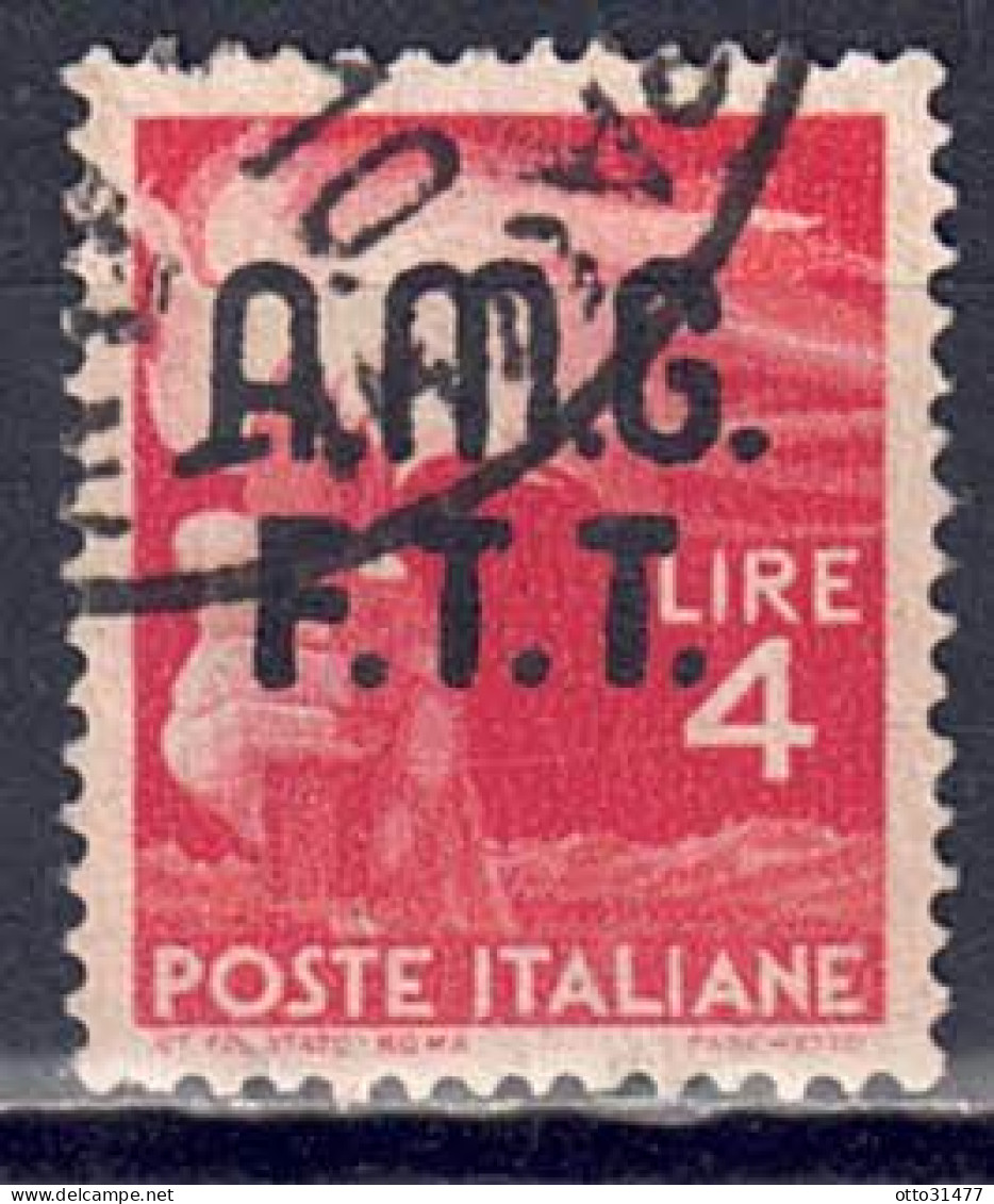 Italien / Triest Zone A - 1947 - Serie Demokratie, Nr. 6, Gestempelt / Used - Gebraucht