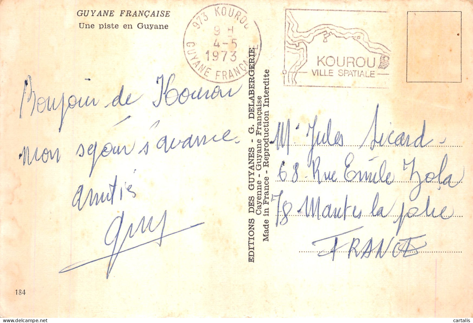973-GUYANE FRANCAISE-N° 4458-C/0193 - Other & Unclassified