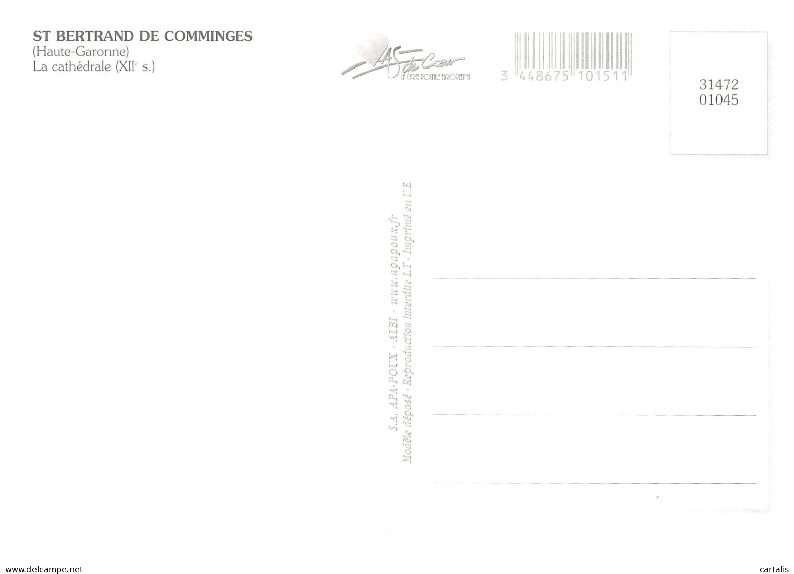 31-SAINT BERTRAND DE COMMINGES-N° 4458-C/0075 - Saint Bertrand De Comminges