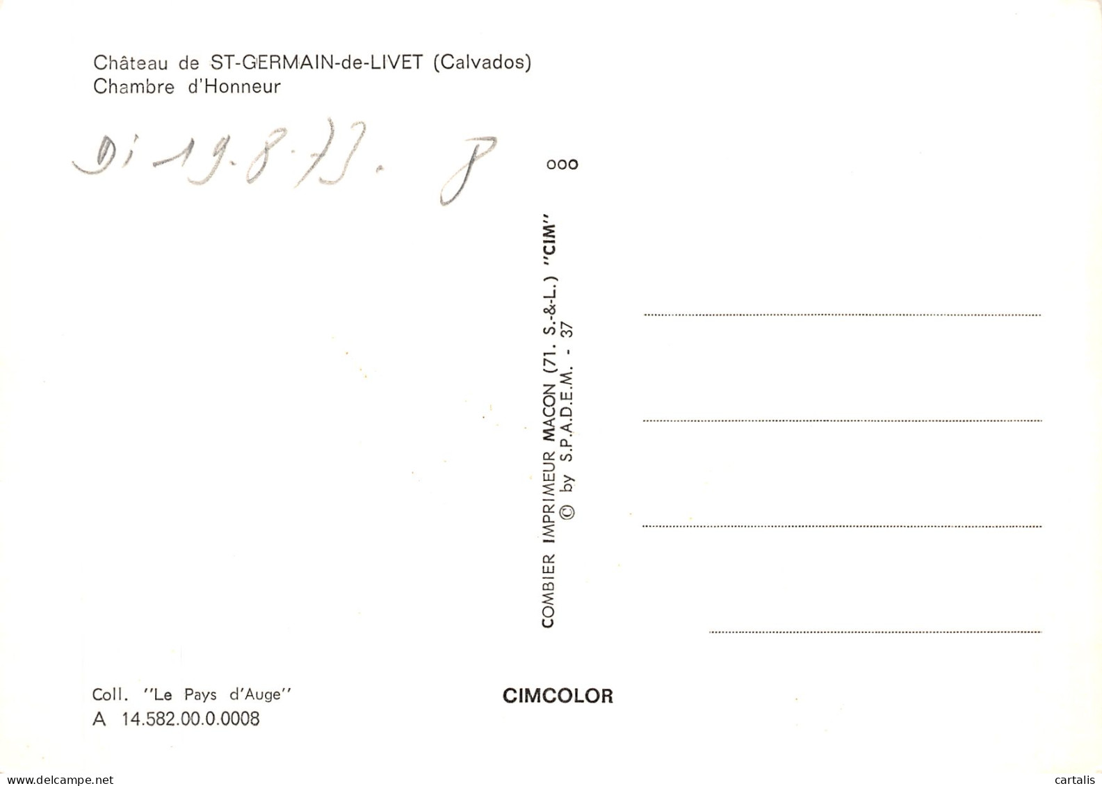 14-SAINT GERMAIN DE LIVET-N° 4458-B/0017 - Autres & Non Classés