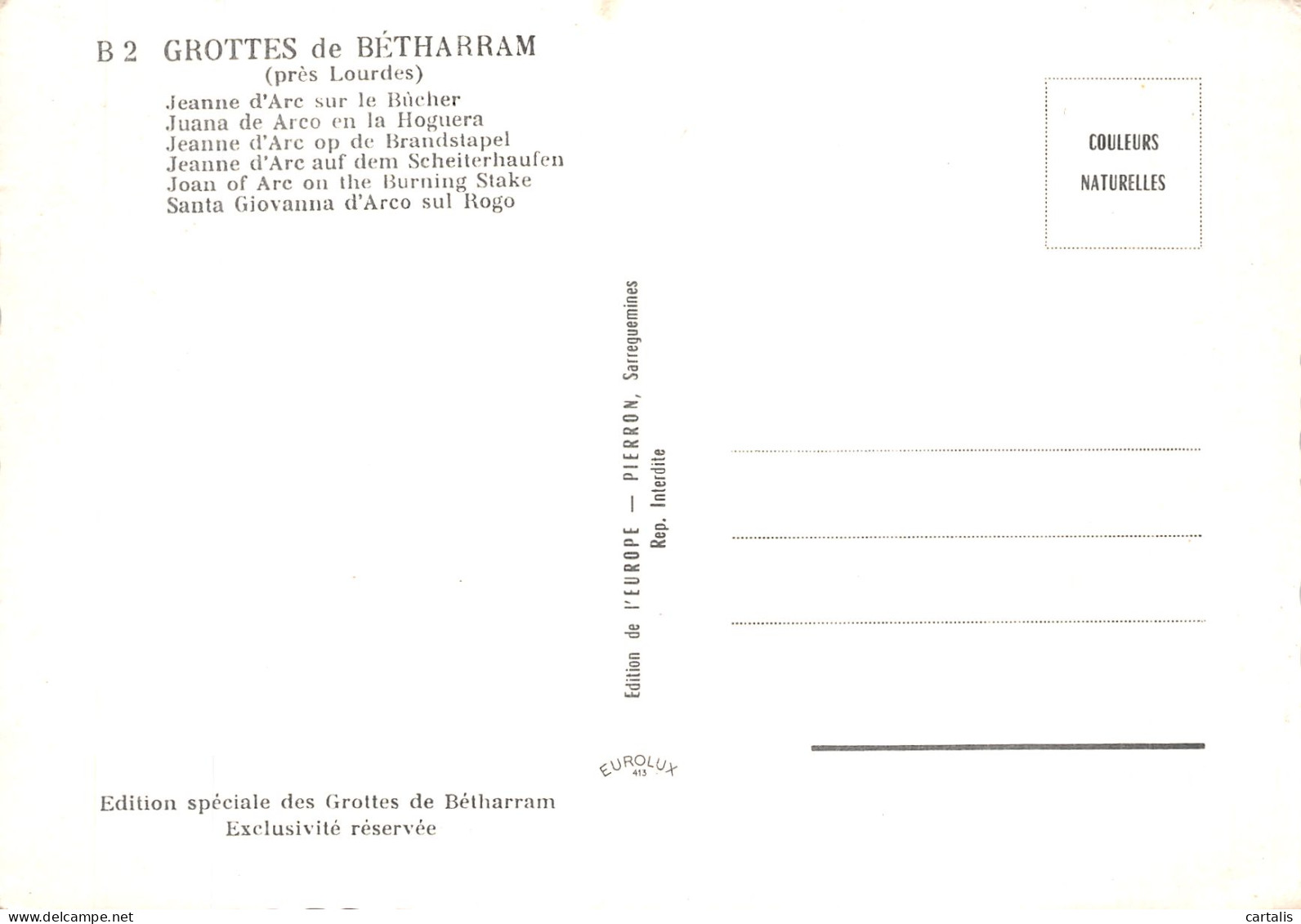 65-SAINT PE DE BIGORRE GROTTES DE BETHARRAM-N° 4458-A/0257 - Saint Pe De Bigorre
