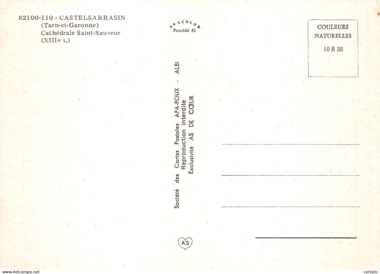 82-CASTELSARRASIN-N° 4458-D/0275 - Castelsarrasin