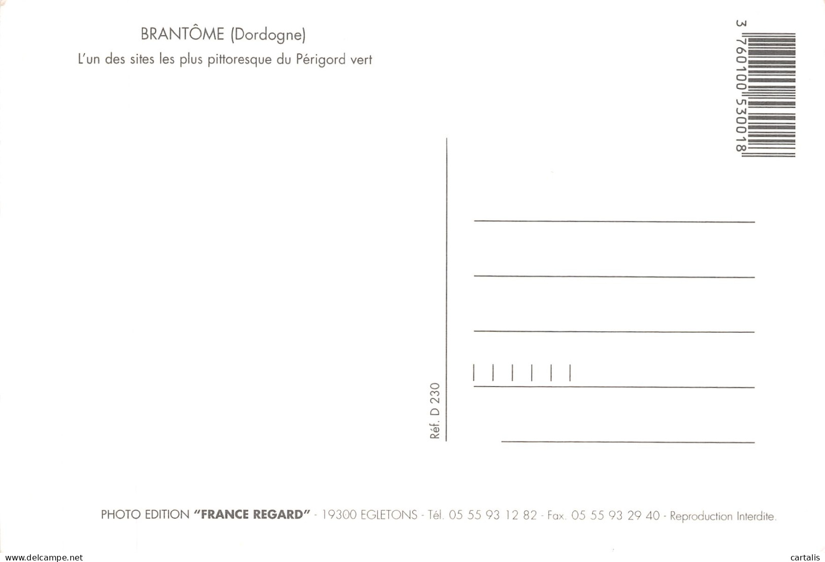 24-BRANTOME-N° 4458-D/0203 - Brantome