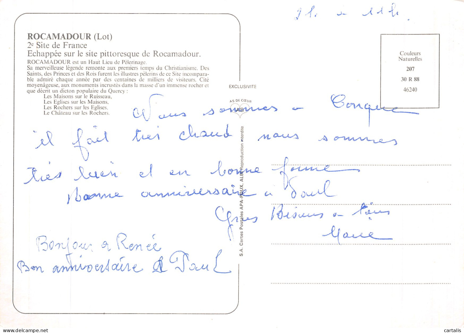 46-ROCAMADOUR-N° 4458-C/0321 - Rocamadour