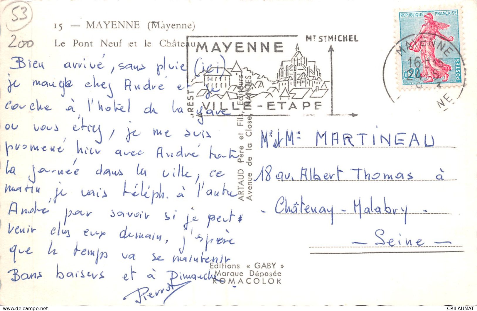 53-MAYENNE-N°T5088-F/0223 - Mayenne