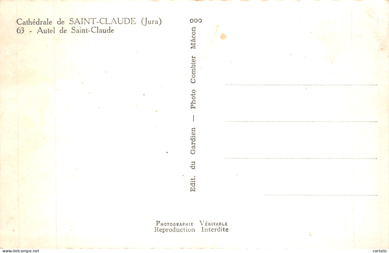 39-SAINT CLAUDE-N°4459-D/0175 - Saint Claude
