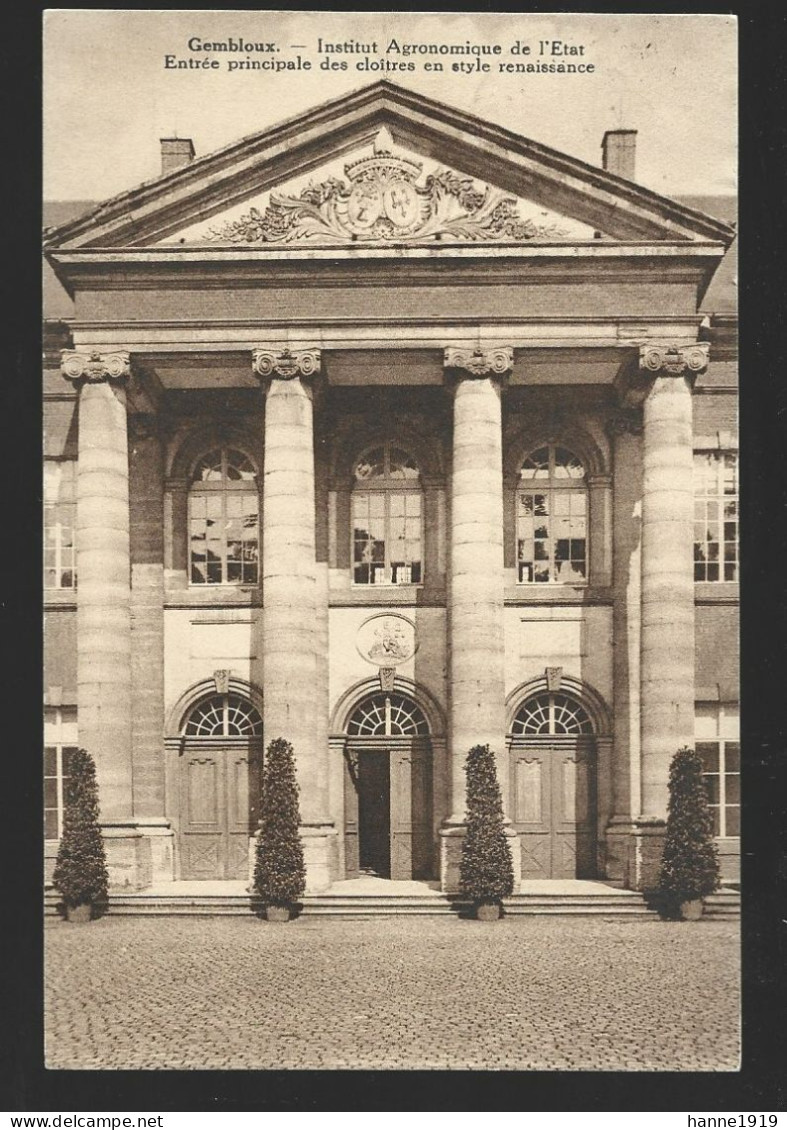 Gembloux Institut Agronomique De L' Etat Entrée Prinicipale 1938 Vers Cortenaeken Htje - Gembloux