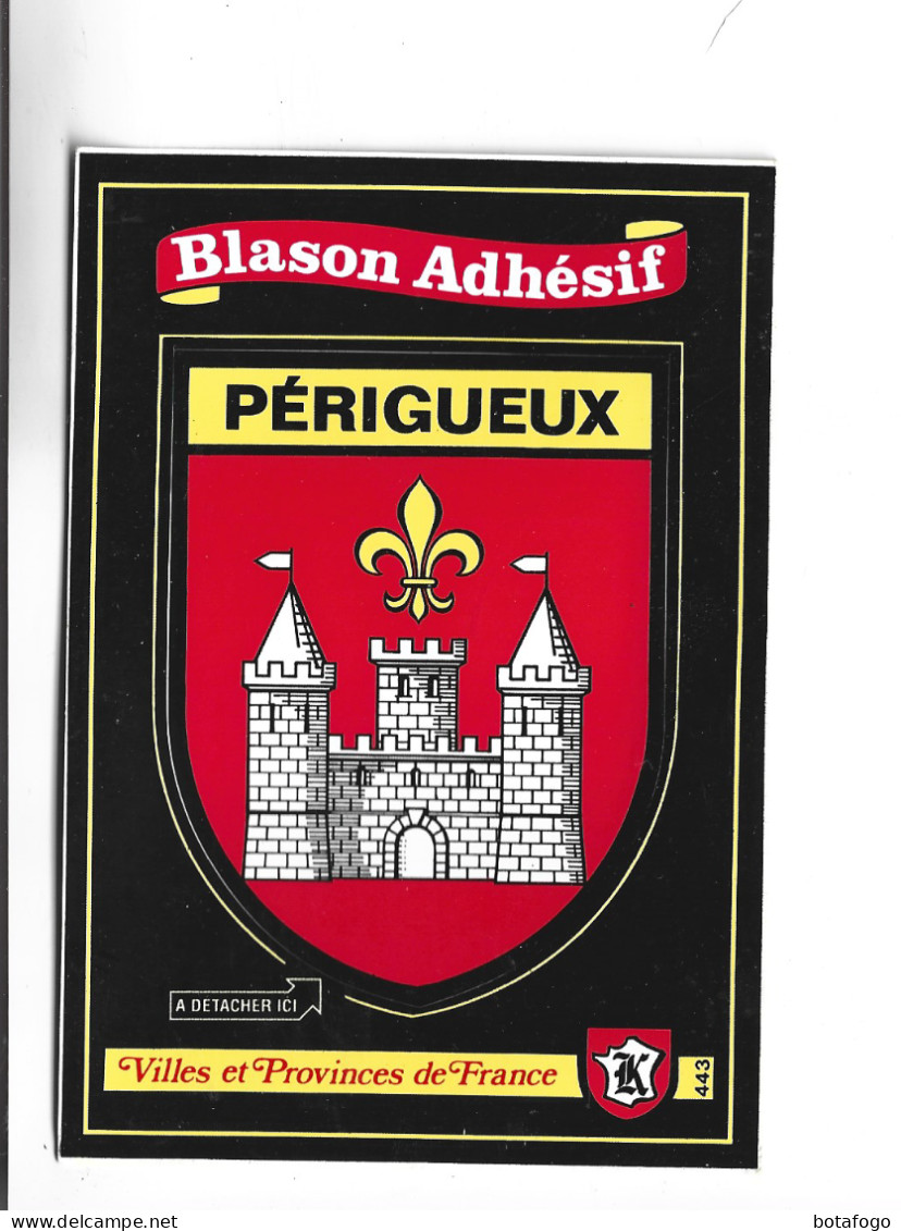 CPM DPT 24, BLASON ADESIF  PERIGUEUX - Périgueux