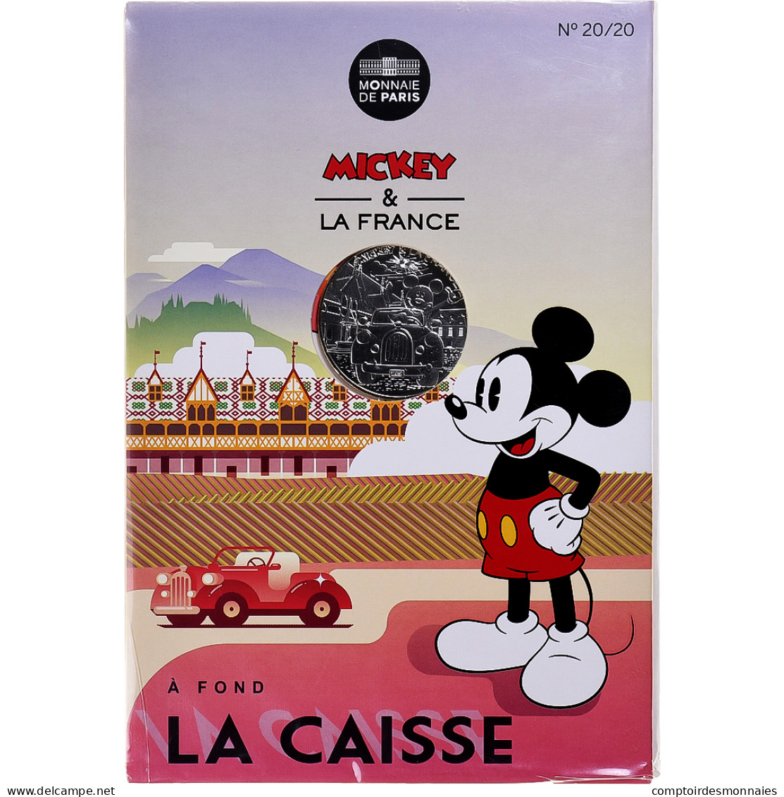 France, 10 Euro, Mickey À Fond La Caisse, 2018, Monnaie De Paris, Argent, FDC - Francia