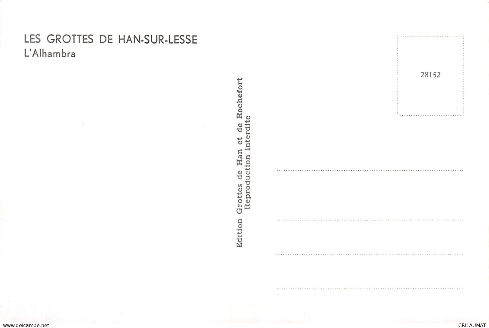 ET-BELGIQUE HAN SUR LESSE-N°T5089-D/0015 - Otros & Sin Clasificación