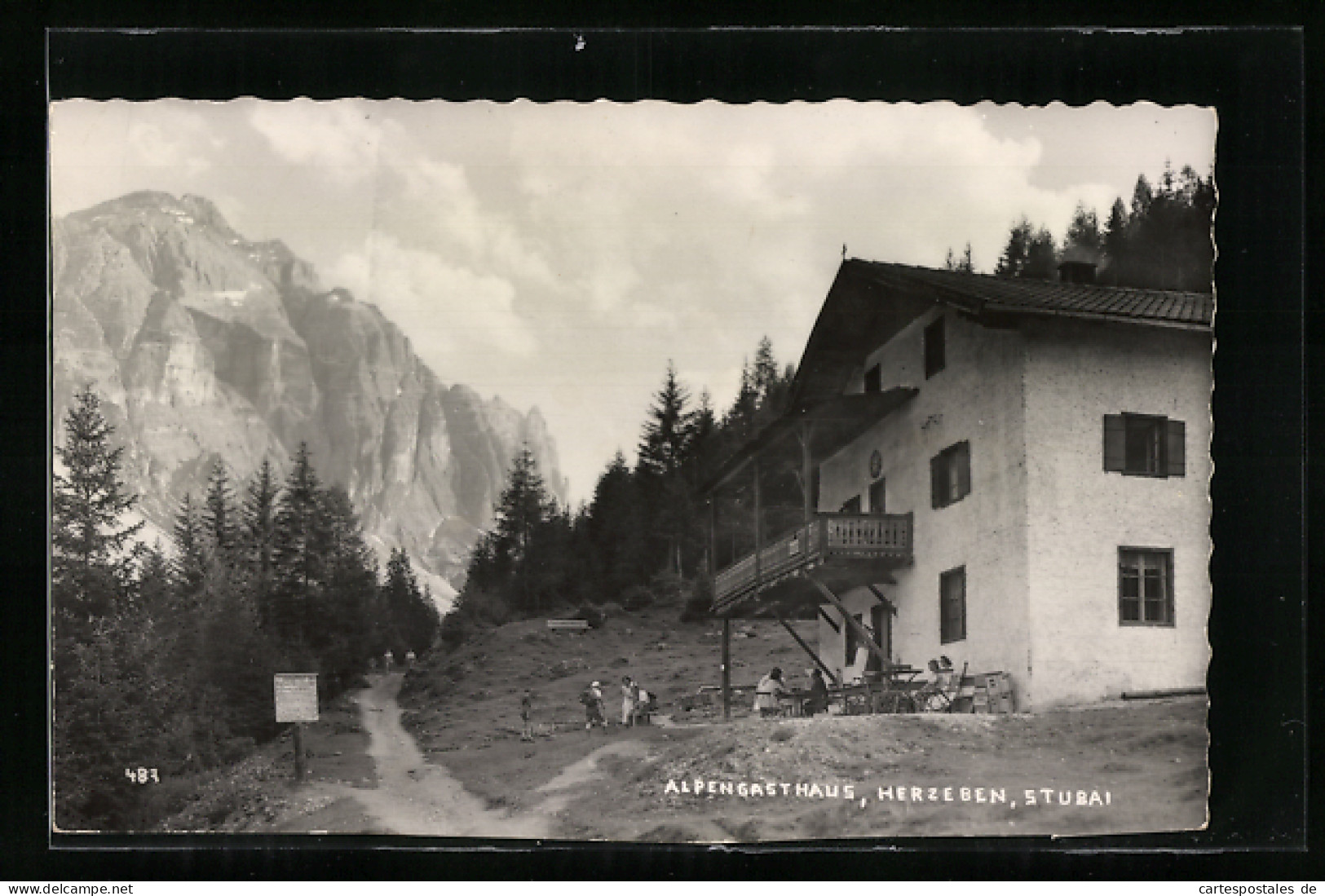 AK Neustift Im Stubai, Alpengasthaus Herzeben  - Autres & Non Classés