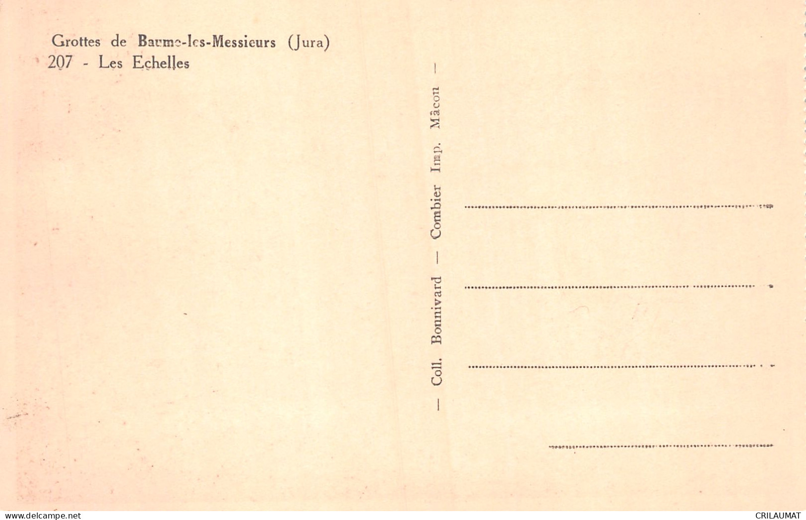 39-BAUME LES MESSIEURS-N°T5089-G/0127 - Baume-les-Messieurs