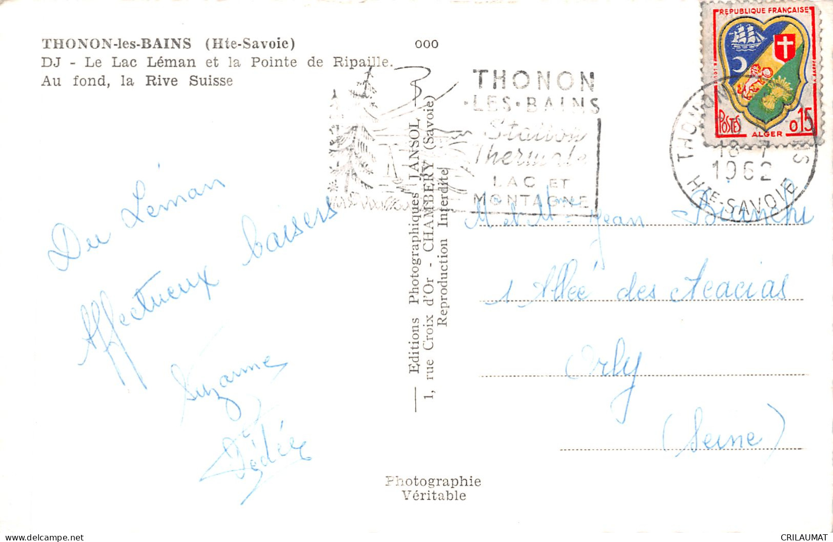74-THONON LES BAINS-N°T5089-F/0323 - Thonon-les-Bains