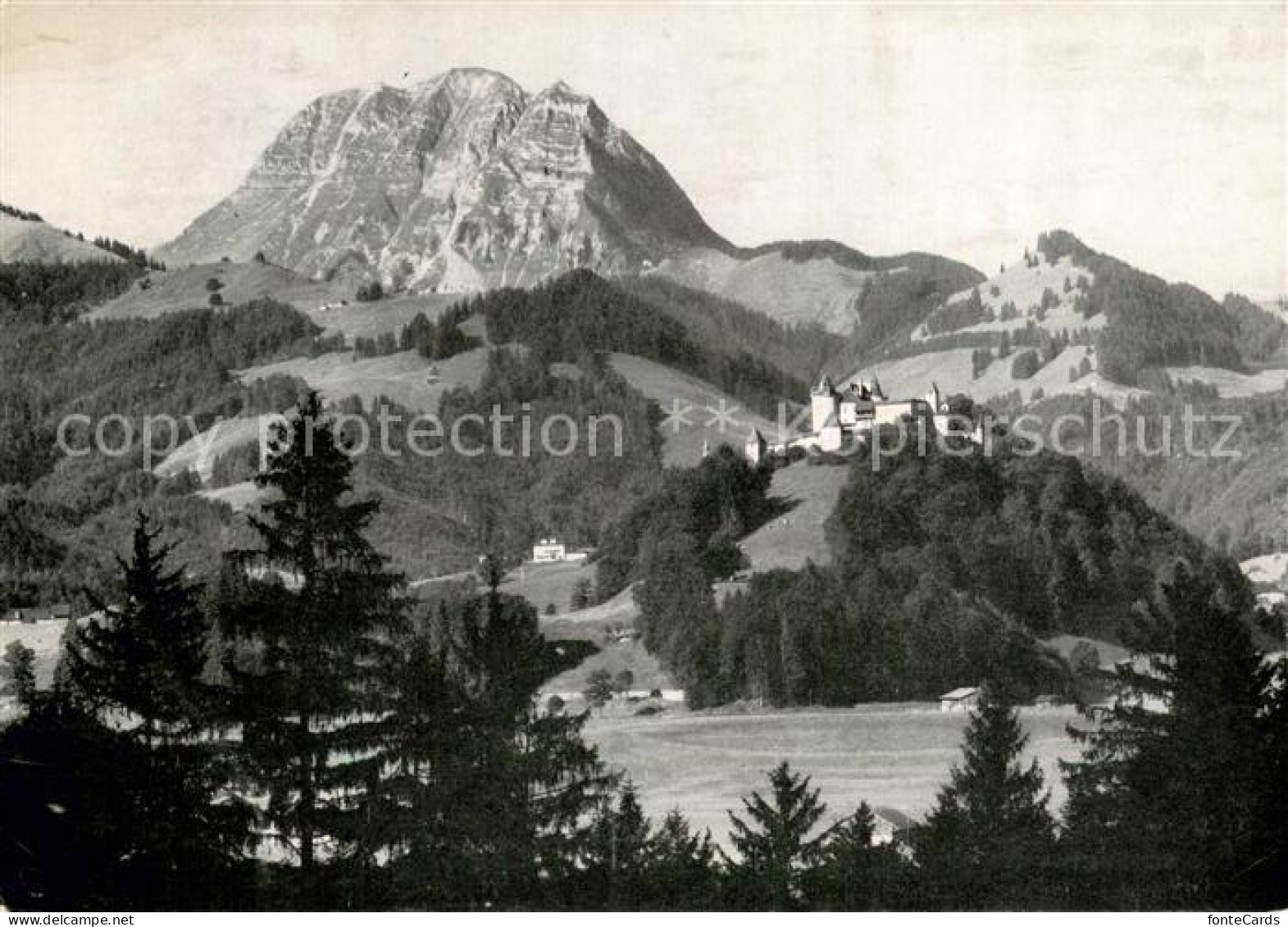 13712525 Gruyeres FR Vue Panoramique Et Le Moleson Alpes Gruyeres FR - Sonstige & Ohne Zuordnung