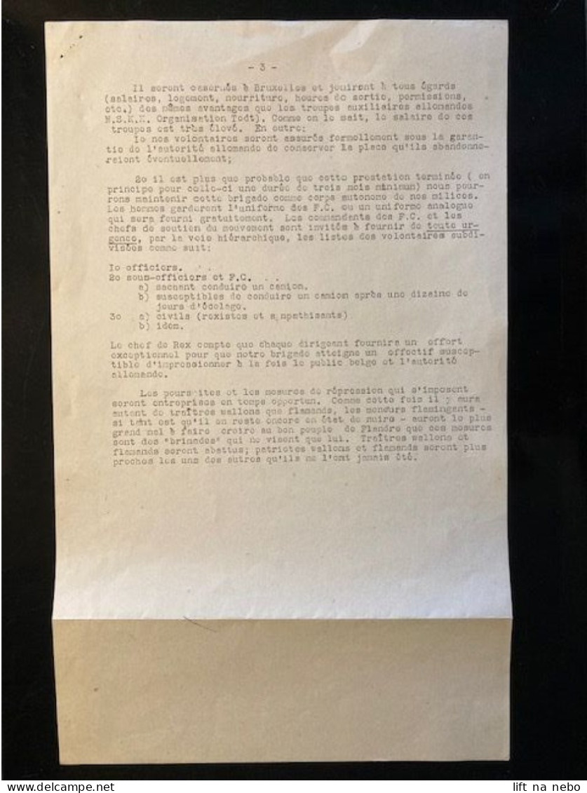 Tract Presse Clandestine Résistance Belge WWII WW2 'Comment Se Recrute La Garde Flamande' 2 Sheets - Documents