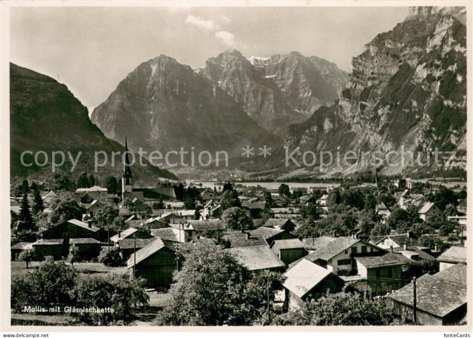 13710985 Mollis Panorama Mit Glaernischkette Mollis - Sonstige & Ohne Zuordnung