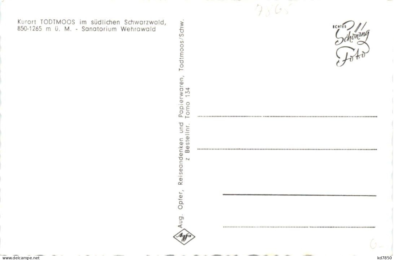 Todtmoos - Sanatorium Wehrawald - Todtmoos