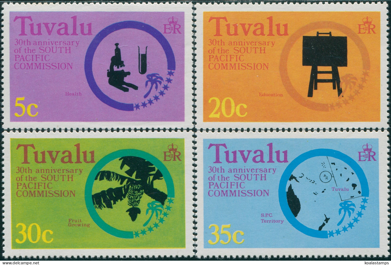 Tuvalu 1977 SG54-57 South Pacific Commission Set MNH - Tuvalu