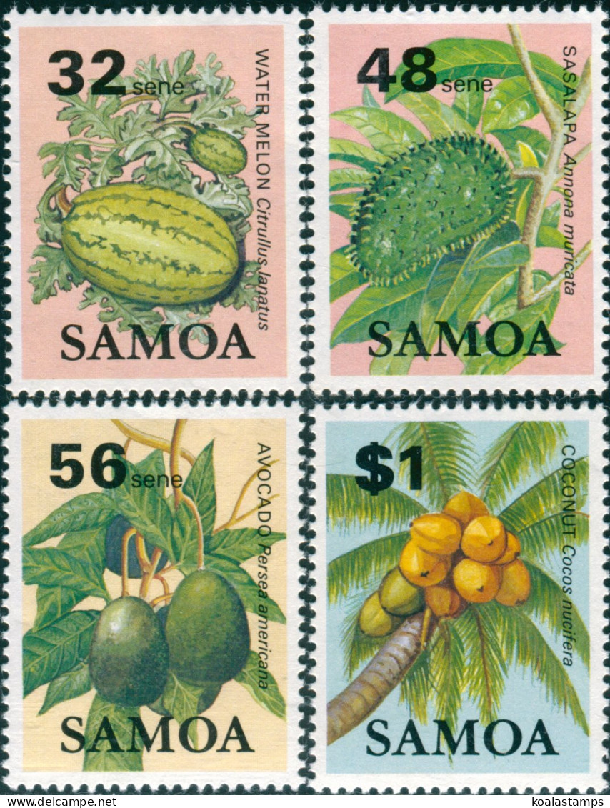 Samoa 1983 SG659-662 Fruit MNH - Samoa