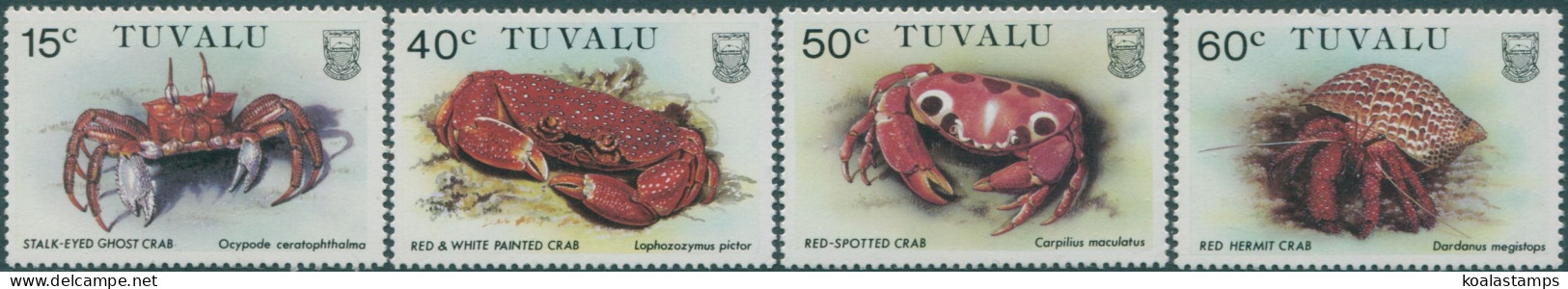 Tuvalu 1986 SG372-375 Crabs Set MNH - Tuvalu