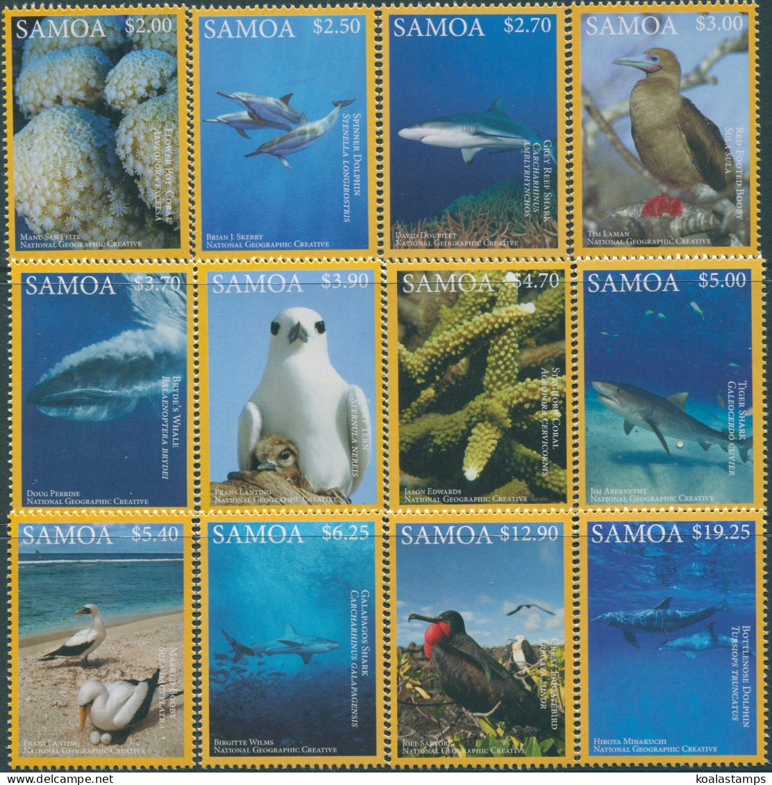 Samoa 2016 SG1359-1370 Pacific Marine Life Set MNH - Samoa (Staat)