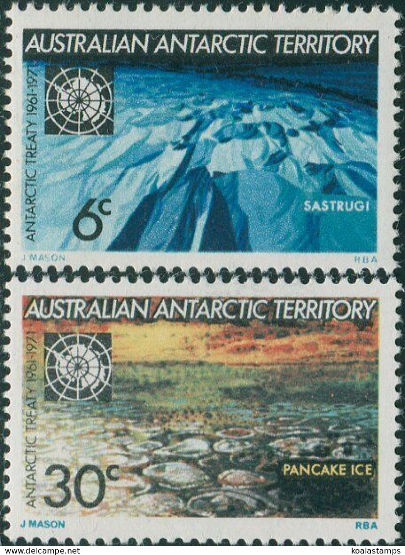 AAT 1971 Sc#L19-L20,SG19-20 Antarctic Treaty Set MNH - Other & Unclassified