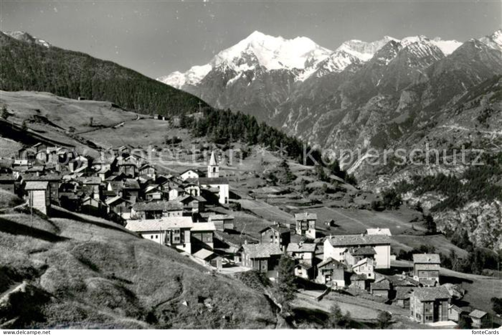 13710855 Visperterminen Weisshorn Fliegeraufnahme Visperterminen - Autres & Non Classés