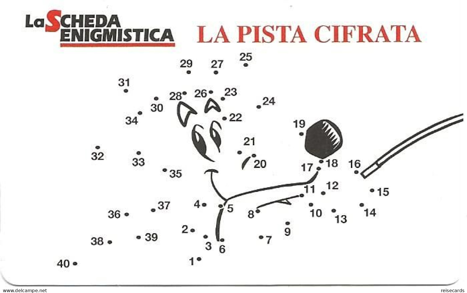 Italy: Telecom Italia - La Scheda Enigmistica, La Pista Cifrata - Public Advertising