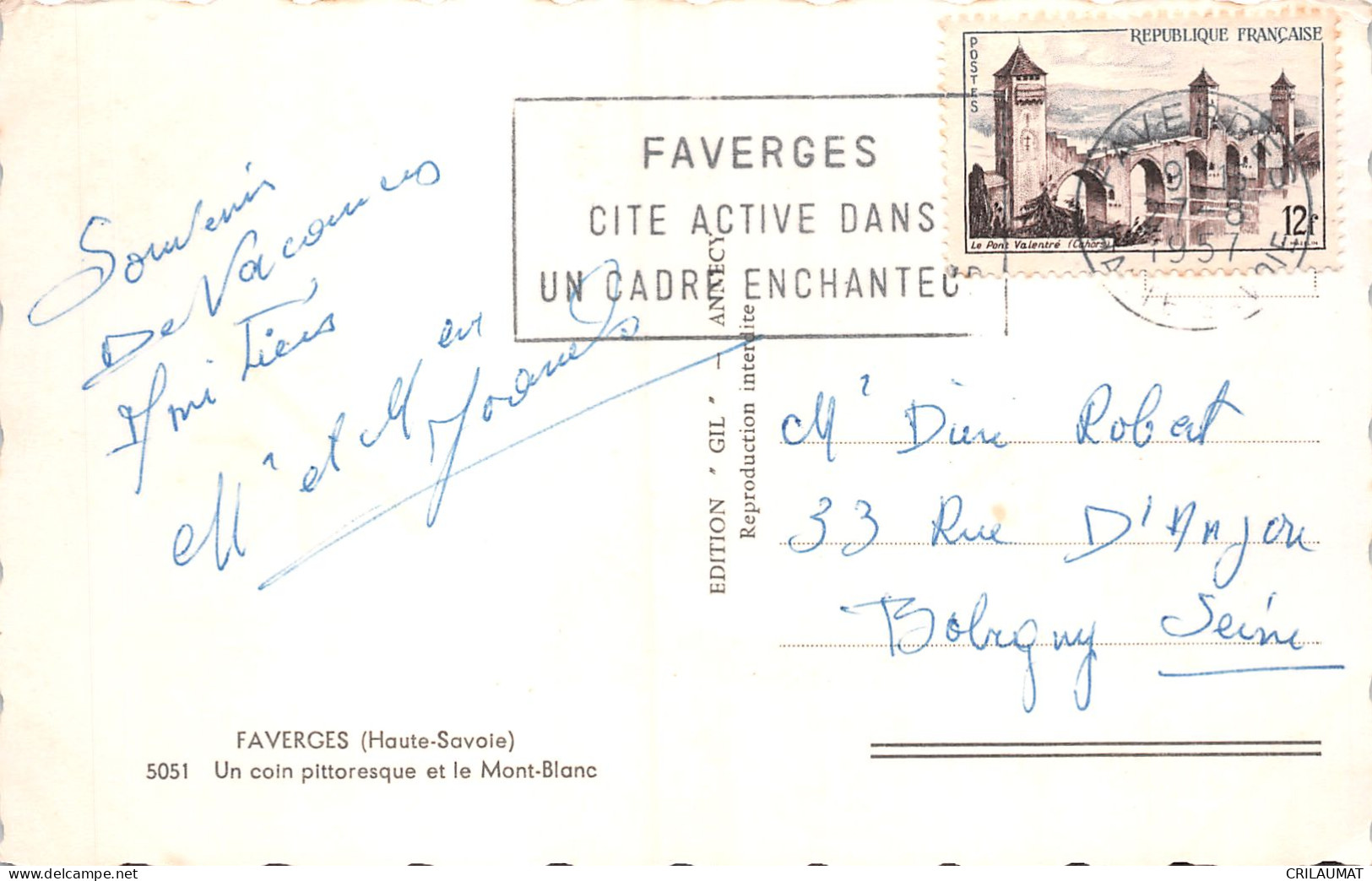 74-FAVERGES-N°T5090-C/0319 - Faverges