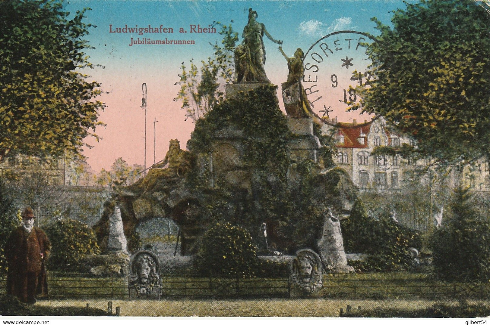 LUDWIGSHAFEN A.RHEIN Jubiläumsbrunnen. - Ludwigshafen