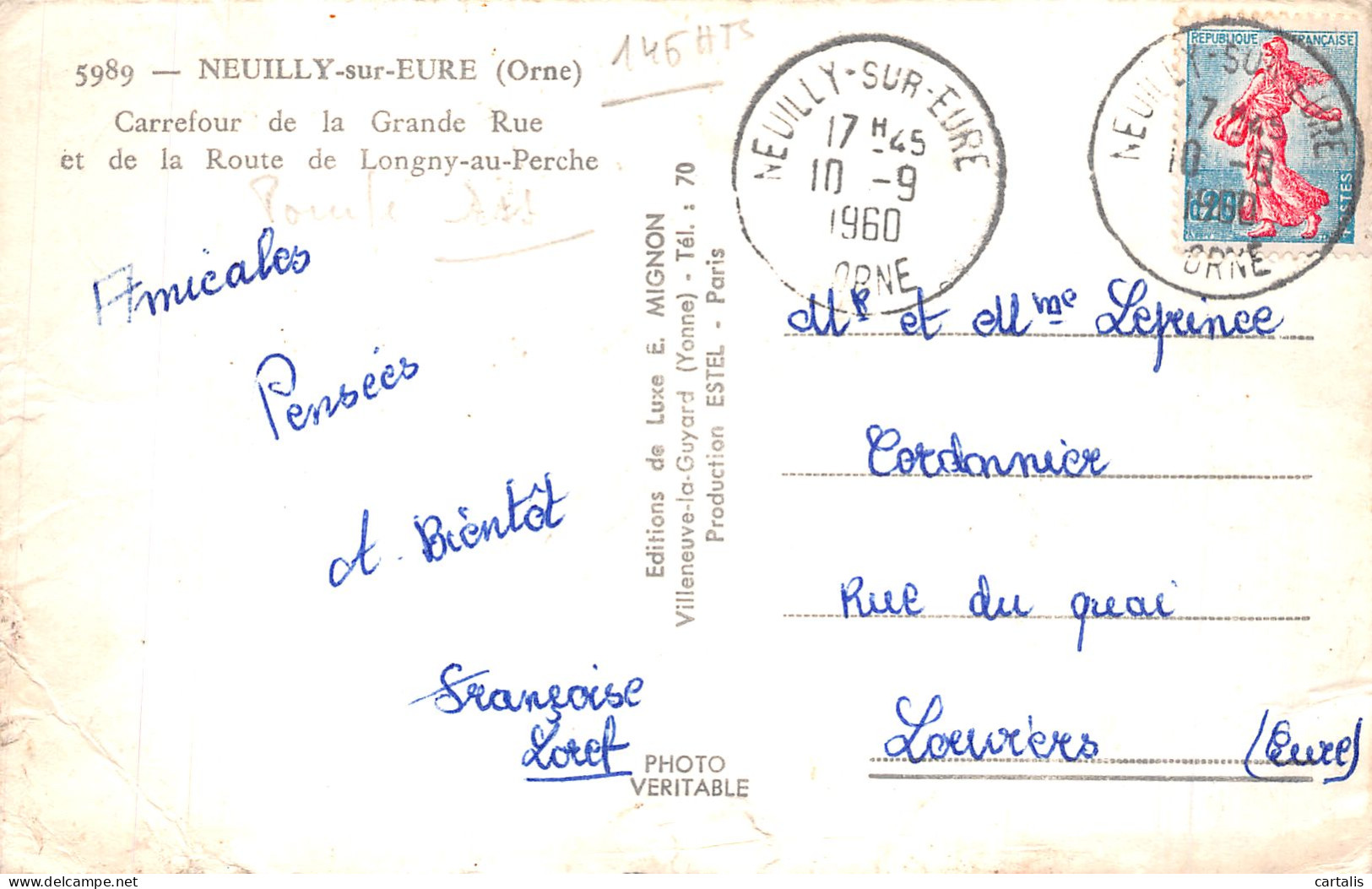 61-NEUILLY SUR EURE-N°4460-H/0397 - Autres & Non Classés