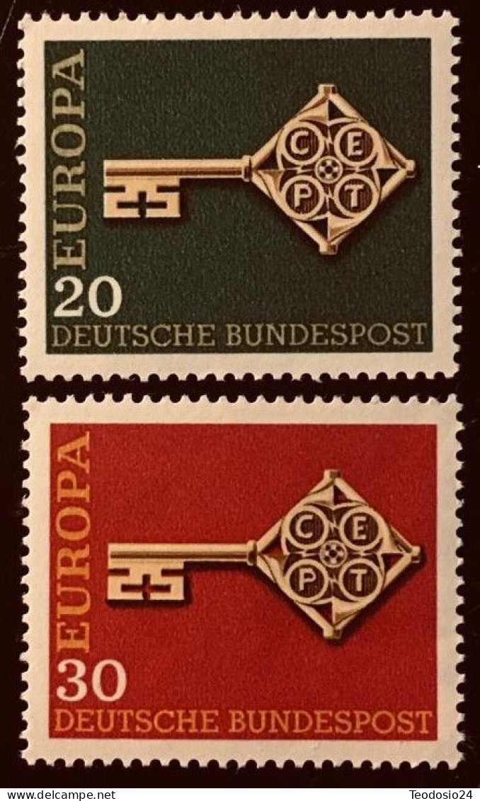 Alemania 1968. Mi 559-560 ** - Unused Stamps