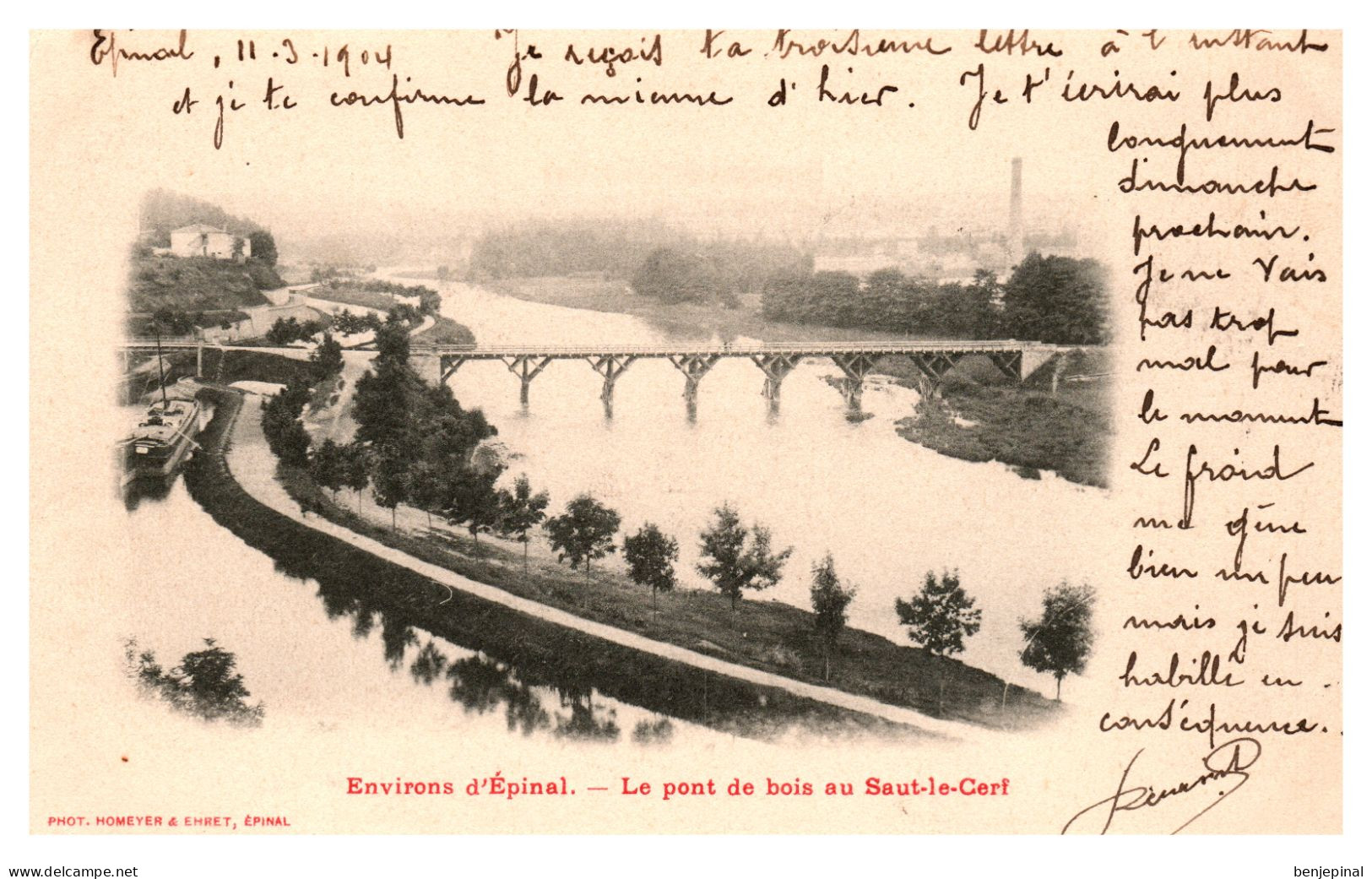 Environs D'Epinal - Le Pont De Bois Du Saut-le-Cerf - Epinal